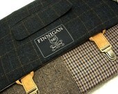 15" laptop Messenger Bag , 15"  Macbook ProLaptop Sleeve, tote bag, Trunk Latch,Recycled Suit Coat Ready To Ship
