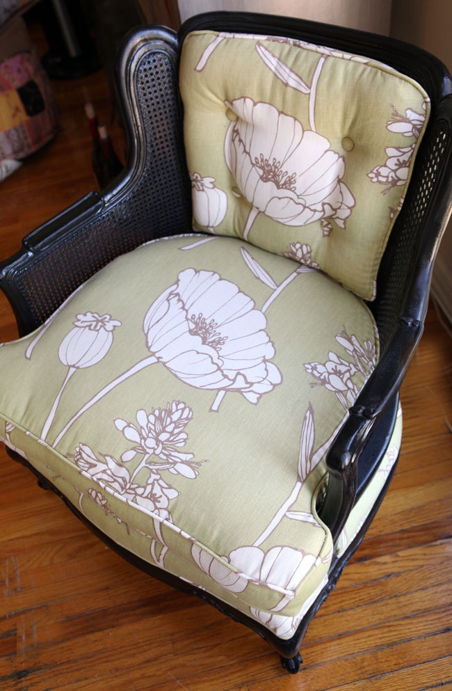 Black Lacquer Louis Bergere Armchair. French Country Home. Lounge Chair. Free Shipping included this Spring