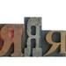 Vintage Letterpress Type Printers Blocks Trio of R R R