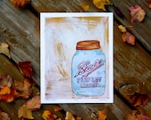 Perfect Mason Single Jar Foodie Print 8x10