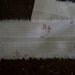Hand Stamped Tea Stained Fabric Ribbon Sweet Dainty Rosebuds Blue Stripes