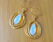 Signature Design, Open Birdcage Earrings with Opalites - Choice of Wire