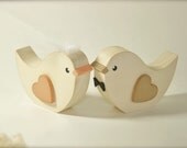 Wedding Cake Topper Love Bird Pair Woodland