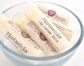 Pistachio Lip Balm . Cocoa Butter Beeswax Lip Balm Tube by WickedSoaps