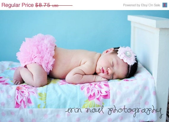 MEMORIAL DAY SALE Chiffon Ruffle Bum Bloomers - Great Photo Prop - Other Colors Available Sale