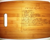 Favorite recipe lasered on Cutting Board - 8-1/2" x 11"