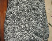 Vintage oversized  Mens Street Scenes Size med  Cardigan Sweater black and white