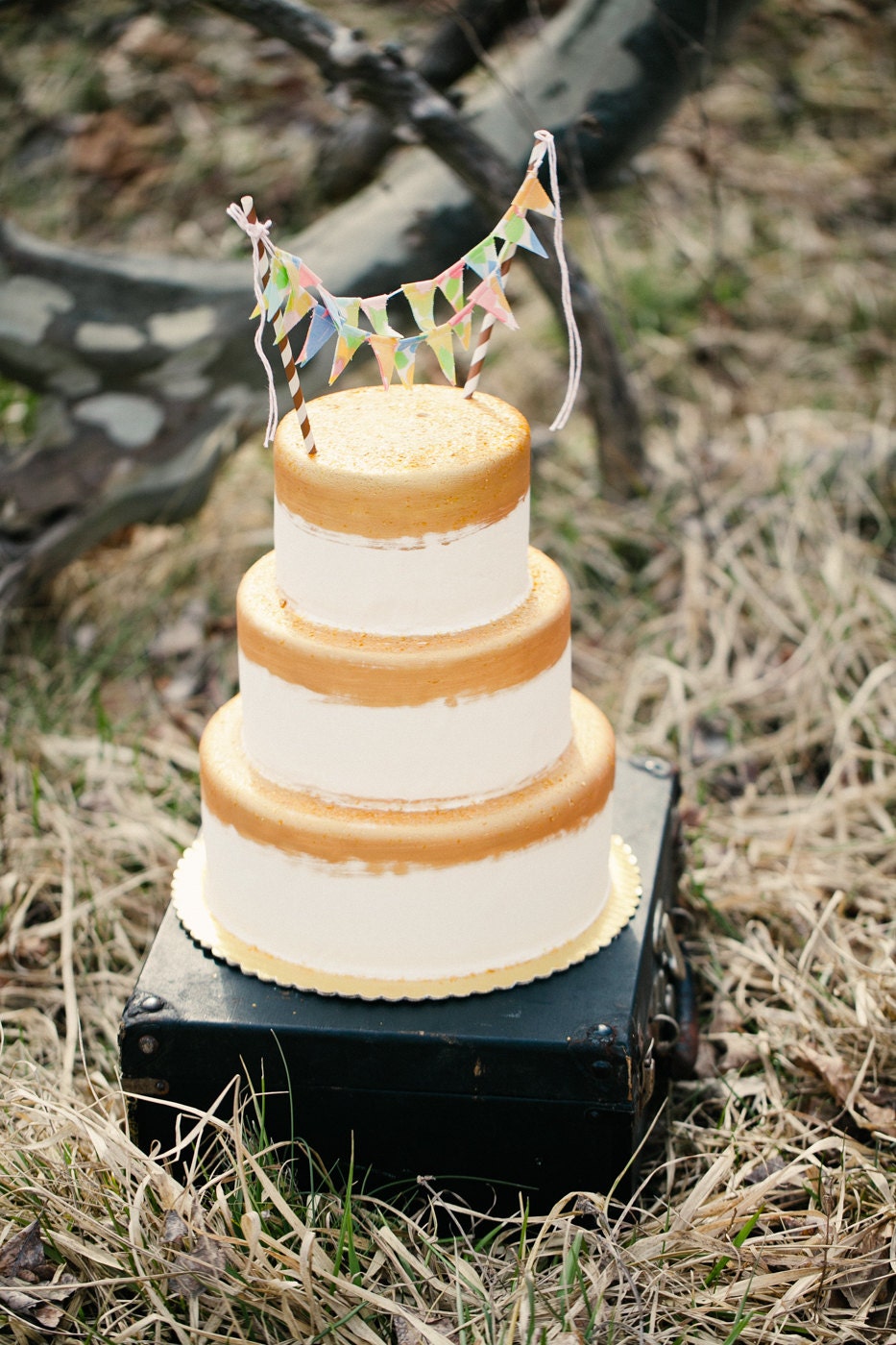 Dulce Fabric Cake Bunting Decoration