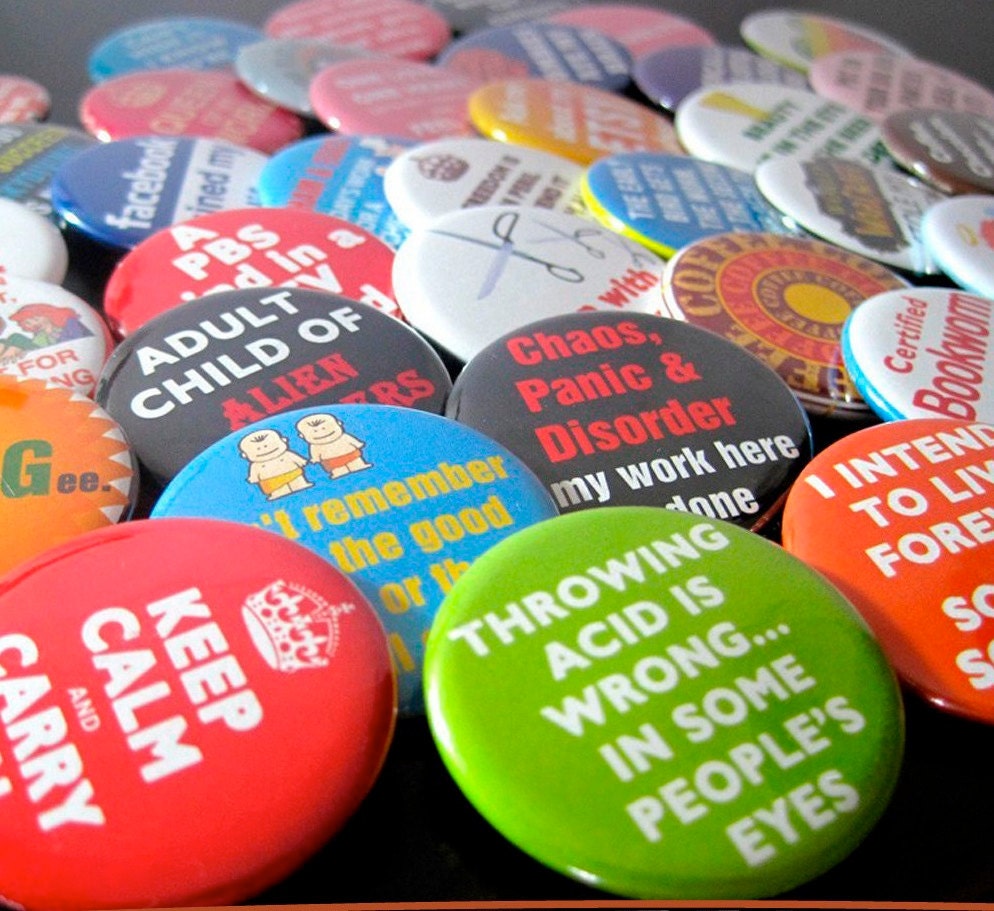Ten (10) Photo Pinback Buttons/Magnets/Keychains (You Pick)