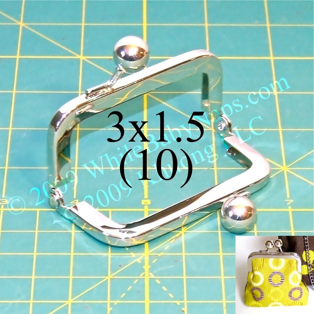 17% OFF 10 Nickel-free 3x1.5 metal purse frame