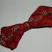 vintage ORMONT red print bowtie   4a2