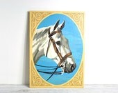 Vintage Paint By Numbers Horse Painting