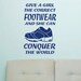 Vinyl Wall Lettering Give a Girl Correct Footwear High Heel Cowboy Dance Sport Quote