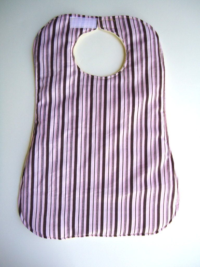 Large Cloth Bib - Girls - Fits 6 months to preschoolers