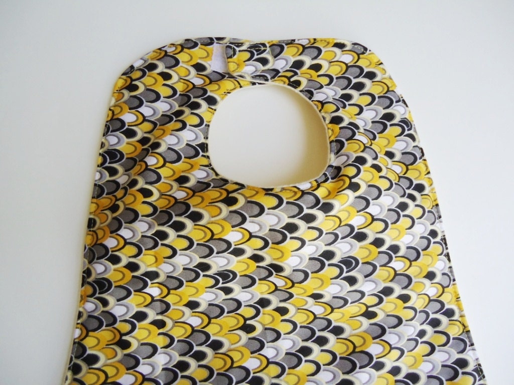 Large Cloth Bib - Gender Neutral - Fits 6 months to preschoolers