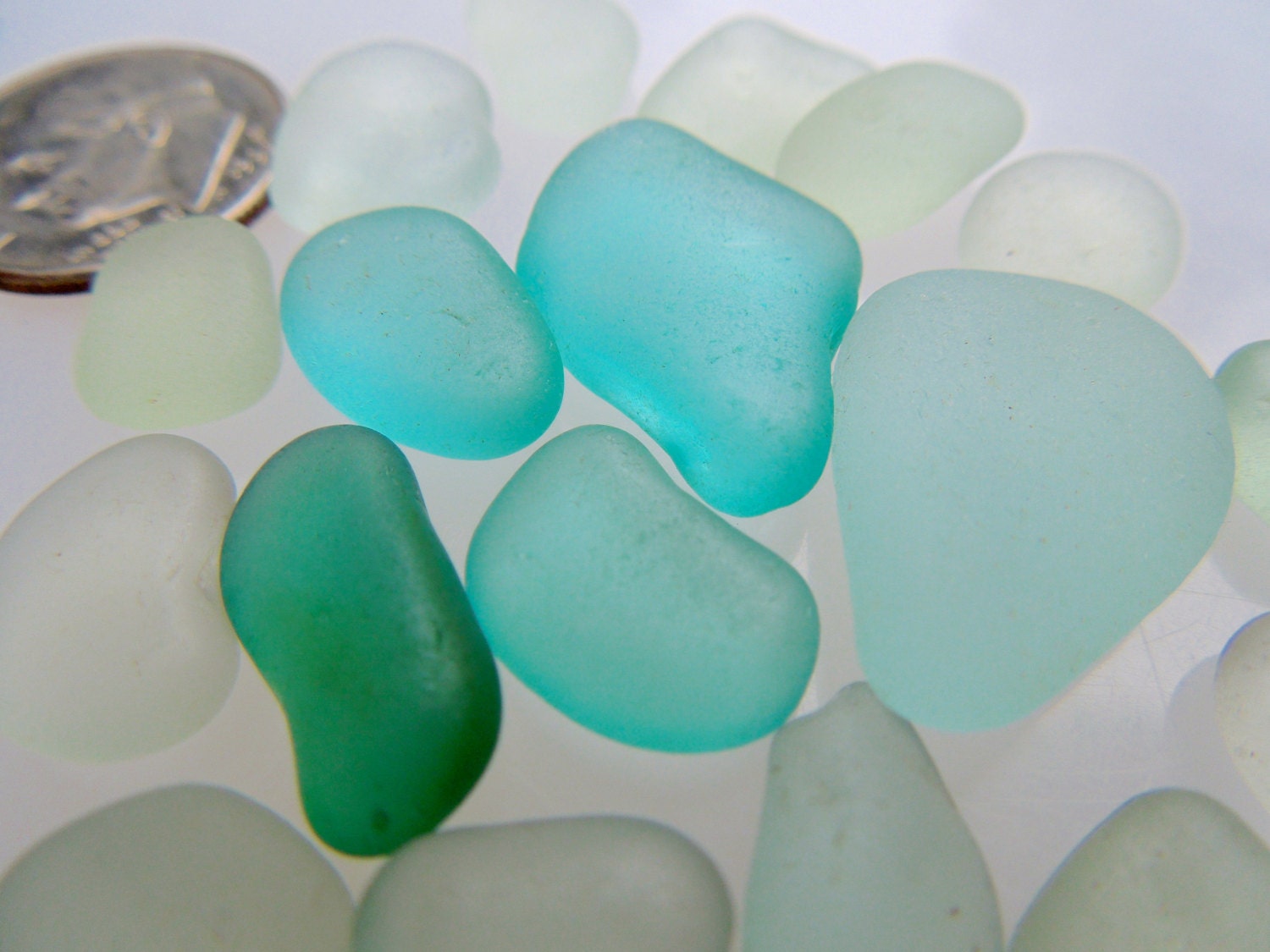 Sea Glass or Beach Glass of Hawaii's beaches  TEAL AQUA SKY Blue 38 dollars in my Etsy shop SeaGlassFromHawaii