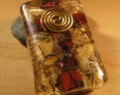 Jasper Orgone Cross Pendant