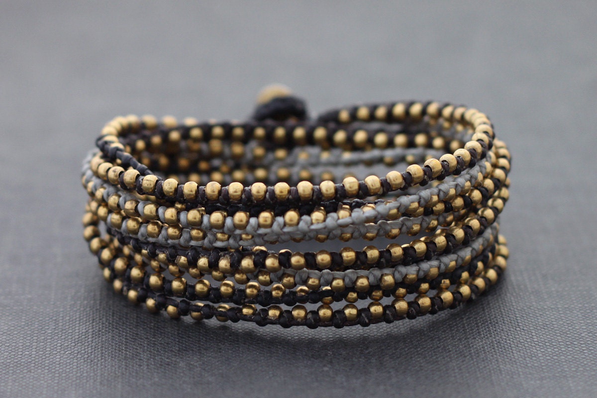 Monochrome Wrap Bracelet Anklet Necklace