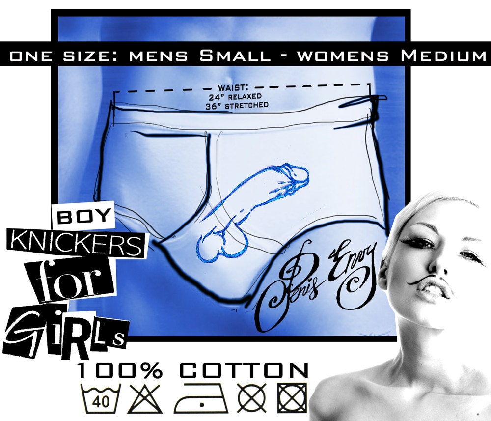 Penis Envy - white unisex Y-Fronts  (mature)