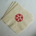 Soccer Ball Paper Cocktail Napkins - Red and White