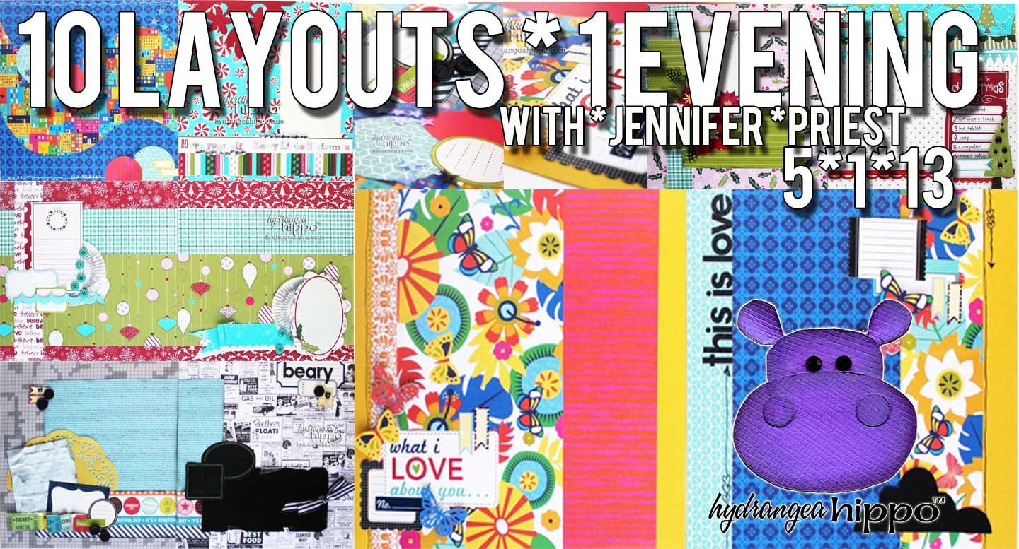 10 Layouts in 1 Evening Kit - May 2013 - Scrapbooking