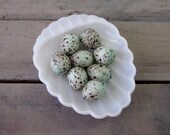 Milk Glass Clam Shell Bowl Dish Business Card Holder