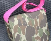Girl Camouflage Messenger Bag, Camo Purse -- Made to Order