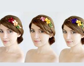 Primavera, Bridesmaids flower hair combs, Bridesmaids gifts, Bridesmaids floral hair accessories, Spring woodland wedding
