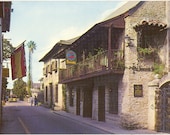 Vintage Florida Postcard - Saint St Augustine - Old Spanish Inn