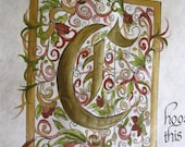 Cusom calligraphy, calligraphy, made to order, Joshua 24:15