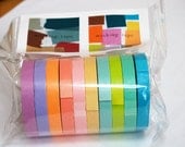 10 rolls set of Japanese Mt washi masking tape, 8mm x 15M, light colors