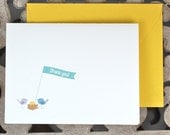 Baby Thank You Cards, Thank You Card Sets / Baby Announcements - Birds Nest Baby Thank You Cards