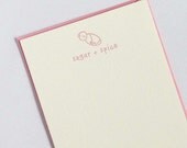 New Baby Sugar and Spice Letterpress Notecard