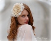 Lace Bridal Head Piece Rustic Wedding Hair Clip Mori Girl Style