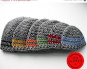 Sale Crochet hat pattern, basic two stripe easy beanie pattern, hat pattern, Permission to sell finished item, newborn, infant, mens hat