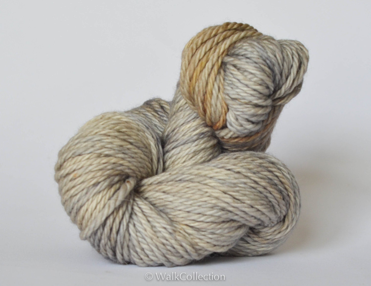 ARCTIC WOLF ... Bulky Merino - hand dyed yarn