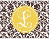 Personalized Comfort Mat - Reverse Damask