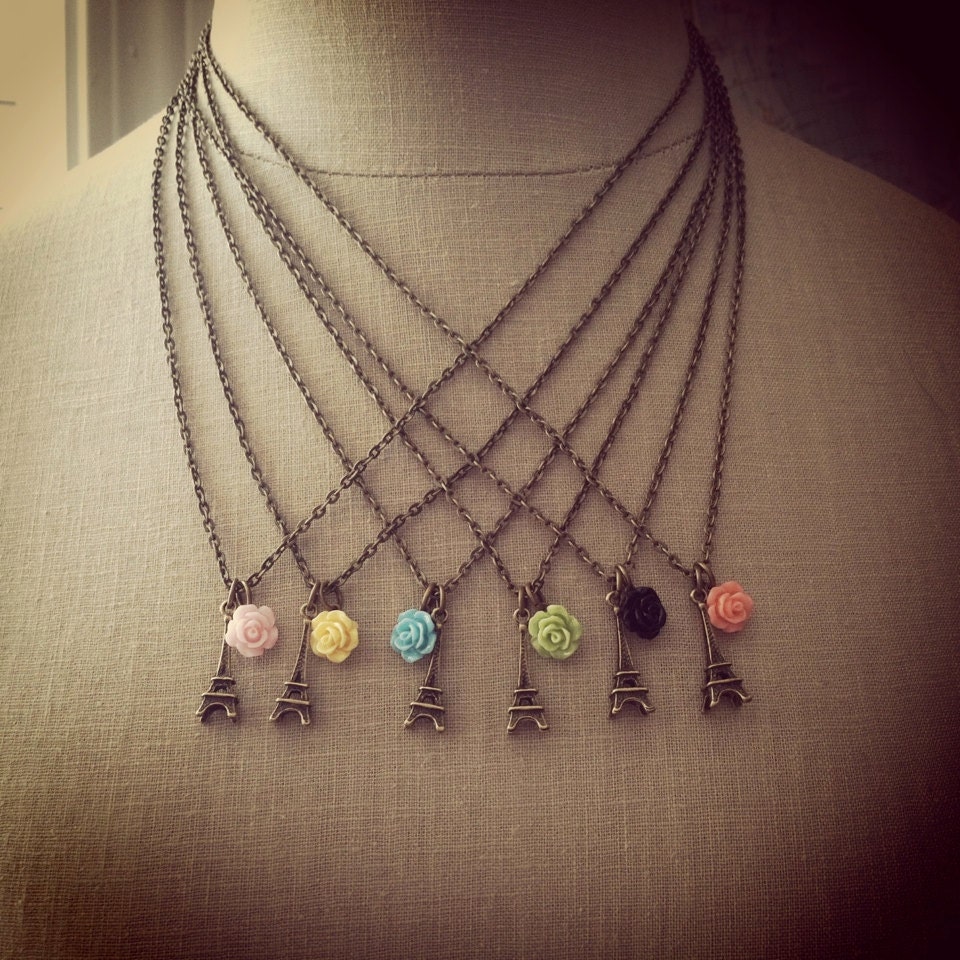 Spring Time in Paris Necklace.  You choose color.