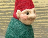 Mr. A. Gnome- Needle Felted Wool Gnome Figure