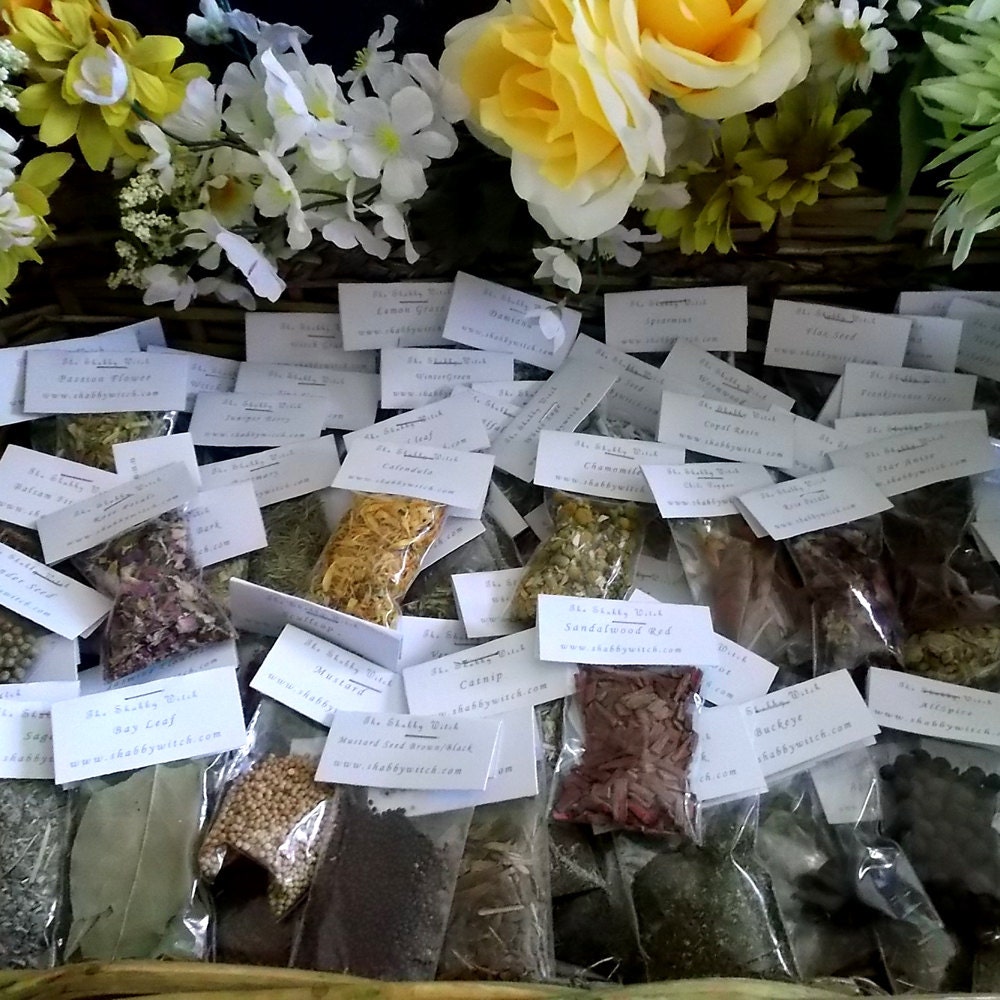 Shabby Witch100 Magical Herb Kit ,Witch n Pagan Brews, Magical herbs, Witchcraft,  Ritual herbs