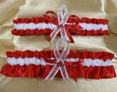 University of Arkansas Razorbacks Inspired Wedding Garter Set