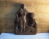 Lovers in solid maple