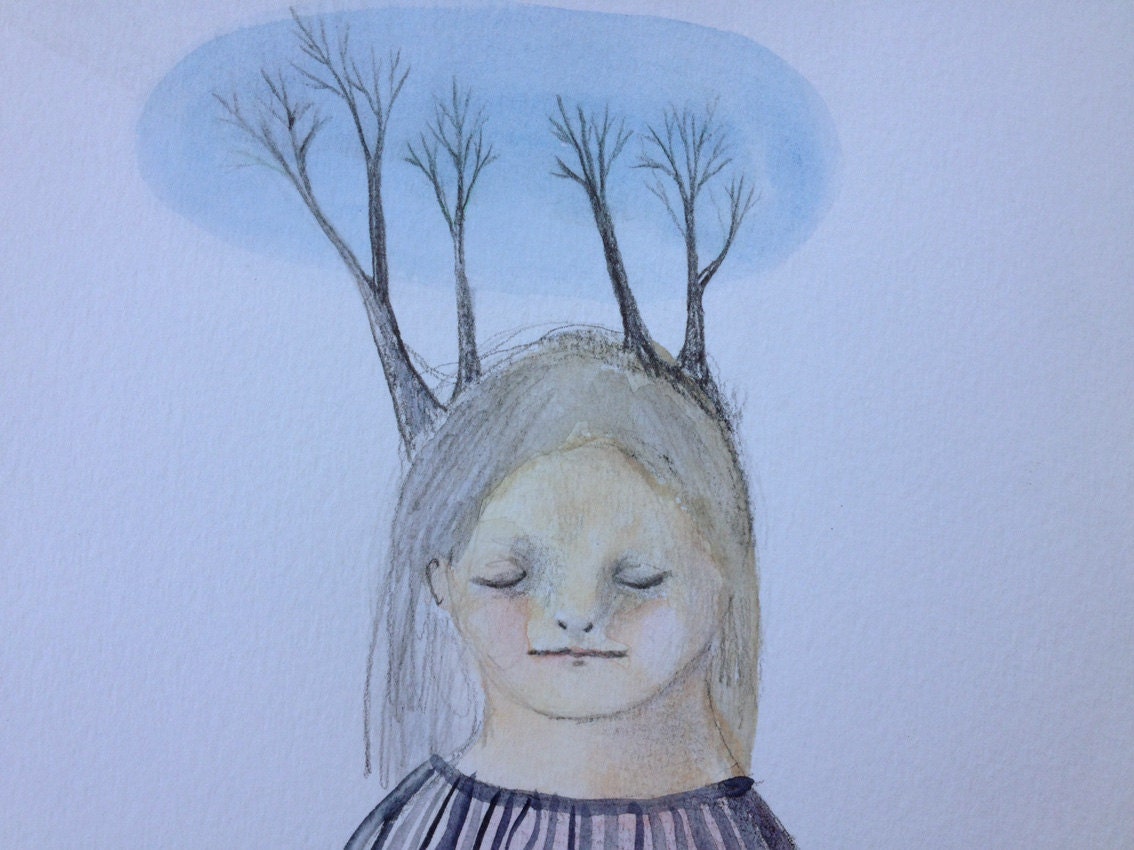 Forest in you - original water colour illustration