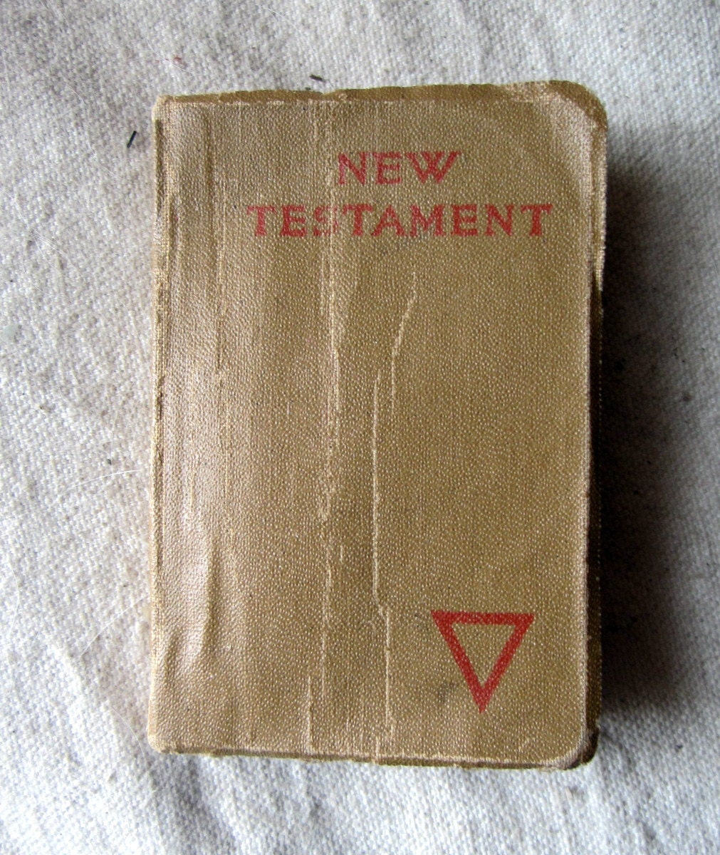 Vintage 1918 YMCA New Testament Pocket Size National War Work Council