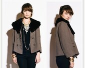 SALE Vintage 1960s Martha's Beaver Collar Jacket