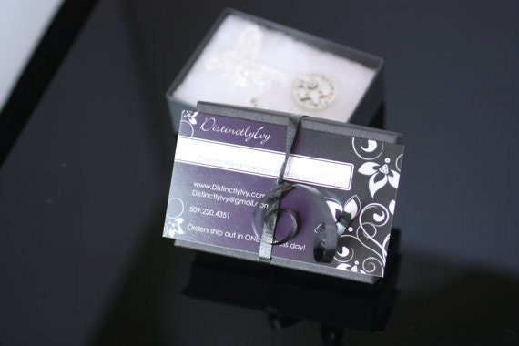 Spring SALE - Wedding Flower Girl Handstamped Necklace