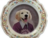 Max, 4th Grade Portrait Plate - Altered Vintage Plate 9.25"