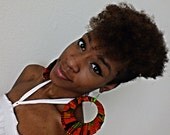 African Kente Cloth Large Circle Earrings-Ready to Ship