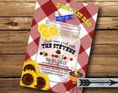 Backyard BBQ Cookout Invitation, Printed or Digital
