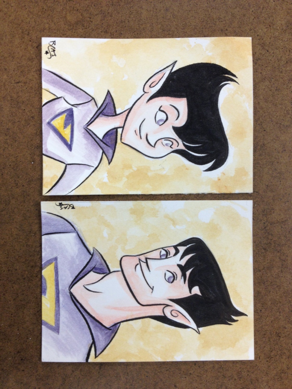 Wonder Twins sketchcards by Terry Blas